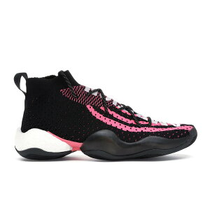 adidas AfB_X Y Xj[J[ yadidas Crazy BYW LVL X Pharrell Ambition Blackz TCY US_7(25.0cm) Core Black/Footwear White/Solar Pink