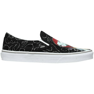 Vans �o���Y �����Y �X�j�[�J�[ �yVans Classic Slip-On The Nightmare Before Christmas Jack and Sally�z �T�C�Y US_6(24.0cm) Black/Multi