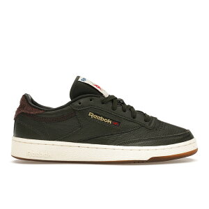 Reebok ���[�{�b�N �����Y �X�j�[�J�[ �yReebok Club C 85 Bodega Range Green�z �T�C�Y US_9(27.0cm) Green/Brown-White