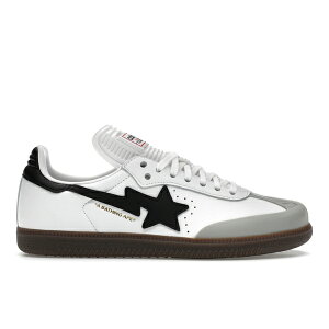 adidas �A�f�B�_�X �����Y �X�j�[�J�[ �yadidas Samba Bape White Black Gum�z �T�C�Y US_5.5(23.5cm) White/Black/Gum