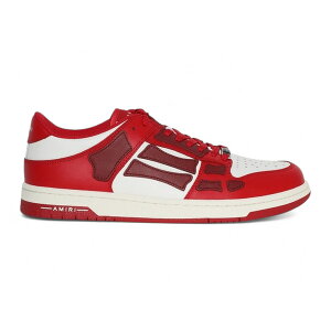 AMIRI �A�~�� �����Y �X�j�[�J�[ �yAMIRI Skel Top Low Red White Burgundy�z �T�C�Y EU_46(31.0cm) Red/White/Burgundy
