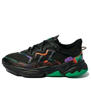 adidas �A�f�B�_�X �����Y �X�j�[�J�[ �I�Y�E�B�[�S �yadidas Originals Ozweego Casual Shoes 'Black Green Multi-Color' GX2715�z �T�C�Y US_5.5(23.5cm)