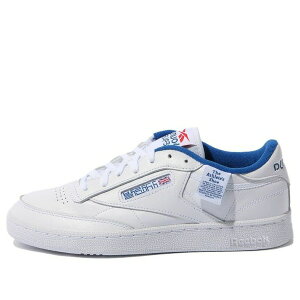 Reebok ���[�{�b�N �����Y �X�j�[�J�[ �yBalansa x Reebok Unisex Club C Sneakers White/Blue GX6038�z �T�C�Y US_9.5