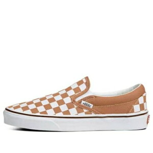 Vans �o���Y �����Y �X�j�[�J�[ �yVans Classic Slip-On Color Theory Checkerboard Shoes 'Tan White' VN0A5AO8BKQ�z �T�C�Y US_5(23.0cm)