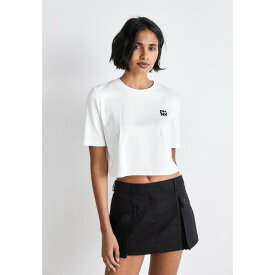 ダナ キャラン ニューヨーク レディース Tシャツ トップス Print T-shirt - white