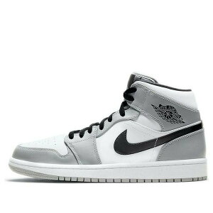 Jordan �W���[�_�� �����Y �X�j�[�J�[ �yAir Jordan 1 Mid 'Smoke Grey' 554724-092�z �T�C�Y US_M_18