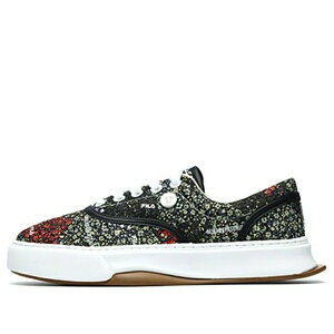 FILA �t�B�� �����Y �X�j�[�J�[ �yFILA Floral Sneakers Black/Green F12M134347FGN�z �T�C�Y US_7.5(25.5cm)