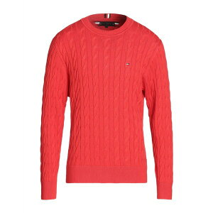 �y���������z �g�~�[ �q���t�B�K�[ �����Y �j�b�g&�Z�[�^�[ �A�E�^�[ Sweaters Red