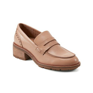 A[X fB[X T_ V[Y Women's Lindy Casual Slip-On Penny Loafers Light Natural Leather