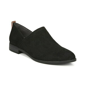 hN^[EV[ fB[X T_ V[Y Women's Ruler Slip-On Shooties Black Microfiber
