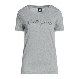 【送料無料】 ノースセール レディース Tシャツ トップス T-shirts Grey