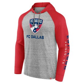 ファナティクス メンズ パーカー・スウェットシャツ アウター FC Dallas Fanatics Branded Deflection Raglan Pullover Hoodie Steel