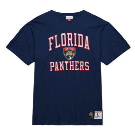 ミッチェル&ネス メンズ Tシャツ トップス Florida Panthers Mitchell & Ness Legendary Slub TShirt Navy