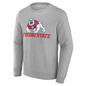 ファナティクス メンズ パーカー・スウェットシャツ アウター Fresno State Bulldogs Fanatics Branded Campus Sweatshirt Gray
