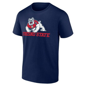 ファナティクス メンズ Tシャツ トップス Fresno State Bulldogs Fanatics Branded Campus TShirt Navy