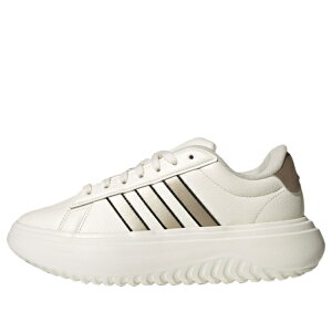 adidas �A�f�B�_�X ���f�B�[�X �X�j�[�J�[ �y(WMNS) adidas Grand Court Platform Shoes 'Chalk White Cyber Metallic' JS2944�z �T�C�Y US_5.5(22.5cm)