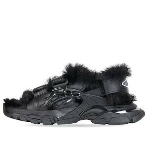 Balenciaga �o�����V�A�K ���f�B�[�X �X�j�[�J�[ �y(WMNS) Balenciaga Track Sandals 'Fake Fur Black' 668560W3CQ31000�z �T�C�Y US_6(23.0cm)