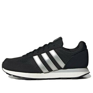 adidas �A�f�B�_�X ���f�B�[�X �X�j�[�J�[ �y(WMNS) adidas Run 60s 3.0 Lifestyle Running Shoes 'Black Silver Metallic' HP2249�z �T�C�Y US_5(22.0cm)