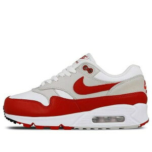 Nike �i�C�L ���f�B�[�X �X�j�[�J�[ �y(WMNS) Nike Air Max 90/1 'White University Red' AQ1273-100�z �T�C�Y US_7(24.0cm)