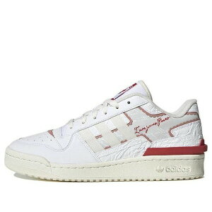 adidas �A�f�B�_�X ���f�B�[�X �X�j�[�J�[ �y(WMNS) adidas originals FORUM Exhibit Low 2 'White Red' IE7996�z �T�C�Y US_6.5(23.5cm)