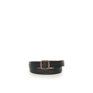 fB[XNGA[h Y xg ANZT[ Braided Leather Belt Black