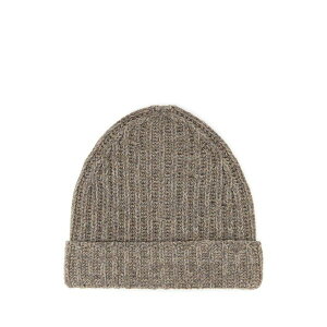 }^}WF Y jbg&Z[^[ AE^[ Cappuccino Wool Blend Beanie Hat WALNUT