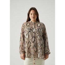 マリナリナルディ レディース シャツ トップス ARABIA - Button-down blouse - beige