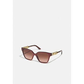 ヴェルサーチ レディース サングラス＆アイウェア アクセサリー Sunglasses - perla dark ruby/pink gradient grey