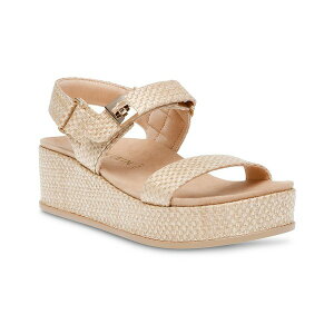 アンクライン レディース サンダル シューズ Women's Verse Stay-Put Strap Platform Sandals Natural Raffia