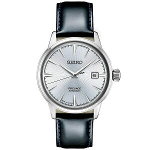 ZCR[ fB[X rv ANZT[ Men's Automatic Presage Black Leather Strap Watch 40.5mm No Color