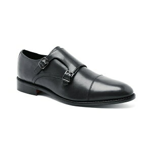 アンソニー ヴィア メンズ ドレスシューズ シューズ Men's Roosevelt Ii Double Monk Slip-On Dress Shoe Black