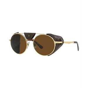 ペルソル レディース サングラス&アイウェア アクセサリー Unisex Polarized Sunglasses, PO2496SZ 52 Gold-Tone 2