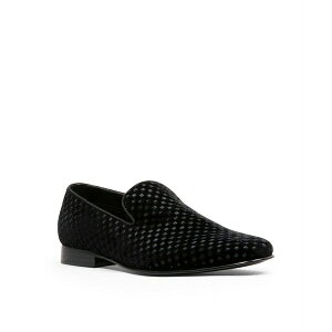 XeB[u }f Y Xb|E[t@[ V[Y Men's Lifted Slip-On Loafer Shoes Black Velvet