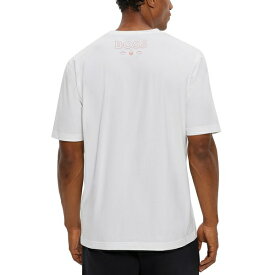 ヒューゴボス メンズ Tシャツ トップス Men's BOSS x NFL Chicago Bears T-shirt Open White
