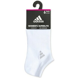 アディダス レディース 靴下 アンダーウェア Women's 6-Pk. Superlite 3.0 No Show Socks Black/Light Grey/White