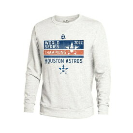 マジェスティック レディース パーカー・スウェットシャツ アウター Men's Threads White Houston Astros 2022 World Series Champions Front Line Pullover Sweatshirt White