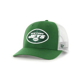 47ブランド レディース 帽子 アクセサリー Men's Green New York Jets Adjustable Trucker Hat Green