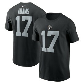 ナイキ メンズ Tシャツ トップス Davante Adams Las Vegas Raiders Nike Player Name & Number TShirt Black