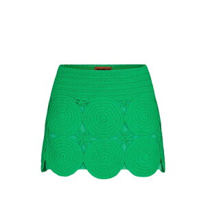 �T�C�����~���[ ���f�B�[�X �X�J�[�g �{�g���X beep beep crochet appliqu?? mini skirt Green