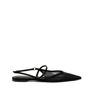 �l���V �h�W���J ���f�B�[�X �p���v�X �V���[�Y Pointed-toe flat pumps Black