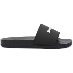 Palm Angels �p�[���E�G���W�F���X �����Y �X�j�[�J�[ �yPalm Angels Classic Logo Pool Slides Black White�z �T�C�Y US_7(25.0cm) Black/White