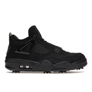 Jordan �W���[�_�� �����Y �X�j�[�J�[ �yJordan 4 Retro Golf Black Cat Pony Hair�z �T�C�Y US_10.5(28.5cm) Black/Cement Grey