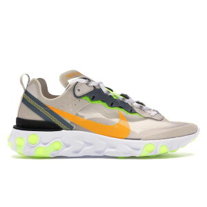 Nike �i�C�L �����Y �X�j�[�J�[ �yNike React Element 87 Light Orewood Brown�z �T�C�Y US_6(24.0cm) Light Orewood Brown/Laser Orange-Volt Glow