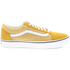Vans �o���Y �����Y �X�j�[�J�[ �yVans ComfyCush Old Skool Stripe Golden Glow True White�z �T�C�Y US_5(23.0cm) Golden Glow/True White