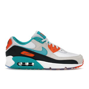 Nike �i�C�L �����Y �X�j�[�J�[ �yNike Air Max 90 Miami Dolphins�z �T�C�Y US_8.5(26.5cm) White/Turbo Green/Pitch Blue
