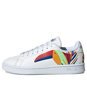 adidas �A�f�B�_�X ���f�B�[�X �X�j�[�J�[ �y(WMNS) adidas Advantage 'White Red Blue' FW6660�z �T�C�Y US_6(23.0cm)