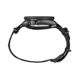 セイコー レディース 腕時計 アクセサリー Men's Automatic 5 Sports Black Nylon Strap Watch 43mm Black