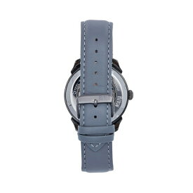 レイン レディース 腕時計 アクセサリー Men Weston Automatic Skeletonized Leather Strap Watch - Gunmetal/Grey Gunmetal/grey