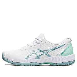 ASICS �A�V�b�N�X ���f�B�[�X �X�j�[�J�[ �y(WMNS) ASICS Solution Swift FF Clay 'White Smoke Blue' 1042A198-104�z �T�C�Y US_8(25.0cm)