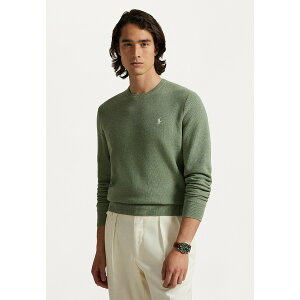 t[ Y jbg&Z[^[ AE^[ KNIT COTTON CREWNECK SWEATER - Jumper - fern green heather
